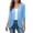 Blue*, variant on Sheer Chiffon Cardigans for Women 3/4 Sleeve Light See Through Dusters Casual Loose Kimono Cardigan
