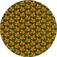 thumbnail image 1 of Ahgly Company Machine Washable Indoor Square Transitional Dark Bronze Brown Area Rugs, 3' Square, 1 of 7