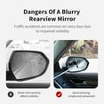 thumbnail image 4 of Wiper,Side Wiper Tool Rainy Windshield Mirror Portable Brush Window Car Tool Rearview Mirror Auto Mirror Rainy Weather Wiper Auto Portable Car Side Mirror, 4 of 7