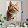 thumbnail image 4 of Ginger Cat Watercolor Canvas Print, Feline Wall Art for Living Room Bedroom Office Study Cafe Apartment Gift Decor, 4 of 8
