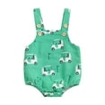 thumbnail image 2 of Musuos Newborn Sleeveless Romper, 0-18Months Golf Cart Print Summer Casual Bodysuit Overalls for Baby Girls Boys, 2 of 8