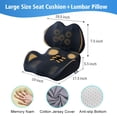 thumbnail image 4 of Cojín de asiento y almohada de soporte lumbar Lexeme X Large, espuma viscoelástica, 4 of 8
