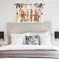 thumbnail image 3 of Gingerbread Christmas Kitchen Curtains Window Panels, Xmas Balls Branches Beige Rustic Insulated Window Treatment Curtain, Grommet Curtains for Bedroom/Living Room/Bathroom, 2 Piece 42"Wx45"L, 3 of 8