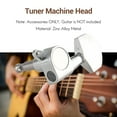 thumbnail image 5 of 6 Pieces Silver Acoustic Guitar Machine Heads Knobs Guitar String Tuning Peg Tuner(3 for Left + 3 for Right), 5 of 10