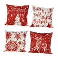thumbnail image 2 of 4 fundas de almohada navideñas, decoración navideña, funda de cojín cuadrada, funda de almohada para sofá, dormitorio, cafetería, decoración del hogar, 2 of 7