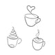 thumbnail image 5 of 3 piezas de de pared con taza de café, decoración artística creativa, artesanías elegantes, decoración de de pared, letrero de café para, 5 of 9