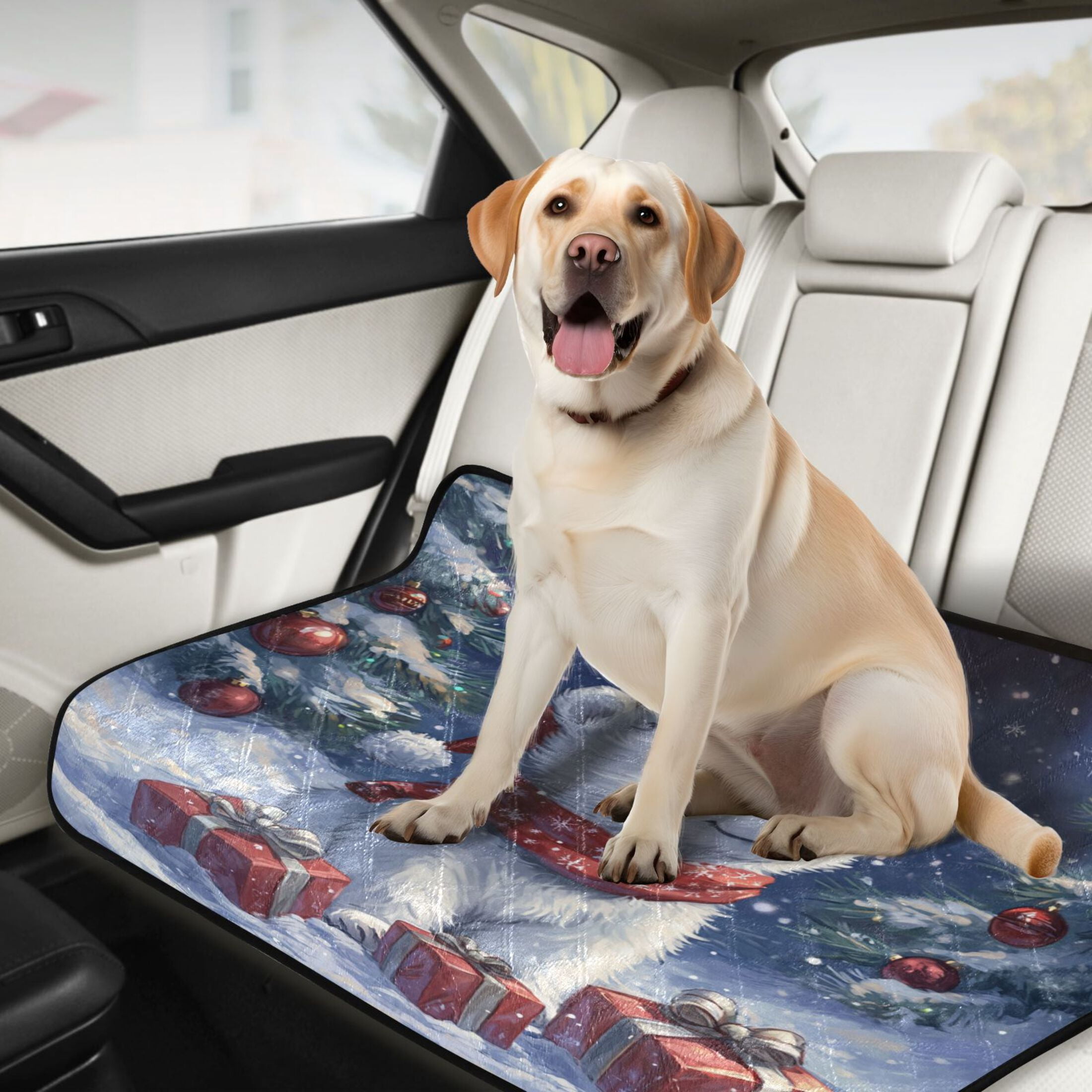Qxltty A Cute White Polar Bear Cat litter Pads Pet Set of 3 Diaper Mats Center Anti-leakage Layer Absorbent Soft and Comfortable