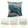 thumbnail image 4 of FUMJ Sea Animals Decorative Pillowcases Coastal Ocean Theme Throw Pillow Covers Whale Nautical Summer Beach House Cushion Covers for Porch Couch Sofa, 4 of 5