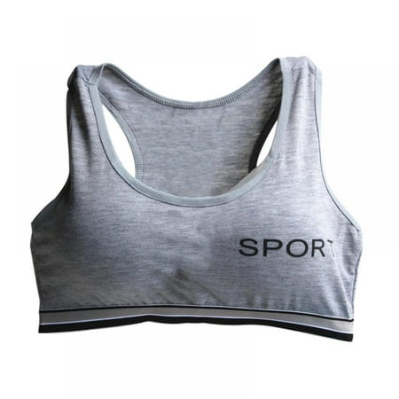 

Dsseng Girl‘s Adjustable Training Bra Student A Cup Bra Comfortable Bralette First Bra for Puberty Girls