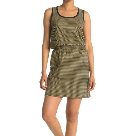 Tommy Hilfiger Drawstring Stripe Athletic Tank Dress, Size XL