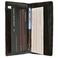 thumbnail image 4 of Genuine Eel Skin Leather Checkbook Cover Credit Card Holder ID Window E 154, 4 of 6