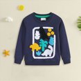 thumbnail image 2 of Gerichy Toddler Baby Boy Girl Embroidery Outfit Pullover Sweatshirt Long Sleeve Crewneck Shirt Top Fall Winter Clothes 1T-7T, 2 of 5