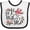 White and Black, variant on Inktastic Our First Mother's Day- Pink Flowers Boys or Girls Baby Bib