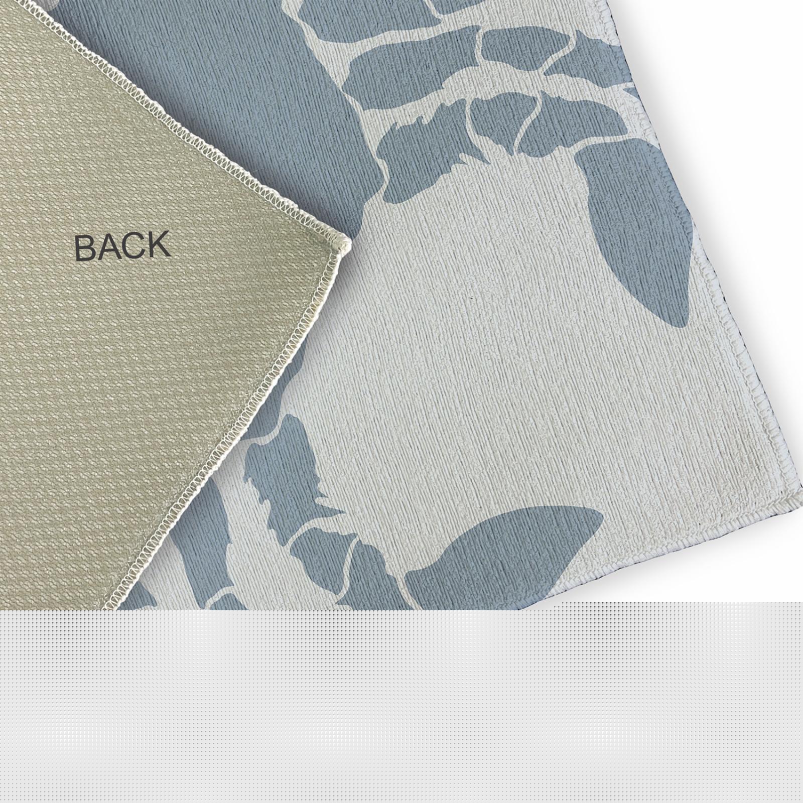 thumbnail image 2 of E by Design Crab Dip Nautical Indoor/Outdoor Rug - Dusty Smoke - 2 x 3 ft., 2 of 3