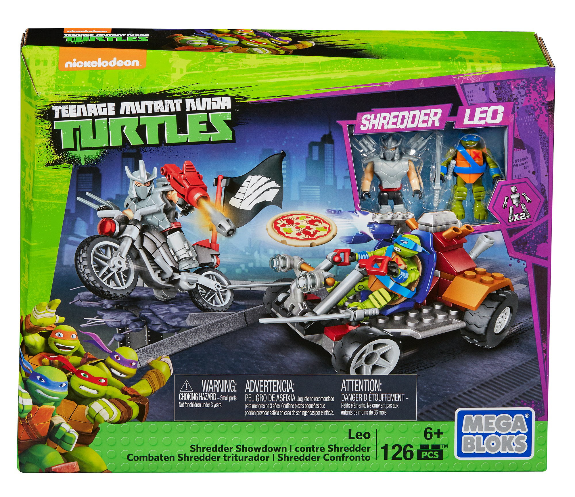 Mega Bloks Teenage Mutant Ninja Turtles Leo Shredder Showdown