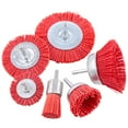thumbnail image 1 of 6Pcs Nylon Filament Abrasive Wire Brush Wheel & Cup Brush Set with 1/4 Inch Shank, 6 Sizes Nylon Set Perfect, 1 of 7
