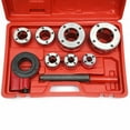 thumbnail image 2 of DENEST 3/8" to 2" BSPT Manual Pipe Threader Threading Plumbing Ratchet Type w/ Handle, 2 of 12