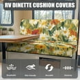 thumbnail image 4 of Uorisanigo Daisy Print RV Dinette Cushion Covers RV Sofa Seat Slipcovers Stretch Sofa Chair Covers Furniture Protection for RVs Camper Car Bench 1 Backrest Cover & 1 Bench Cover, 4 of 7