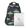 thumbnail image 7 of FORMRS Unisex Backpack Elementary School Travel Bookbag with Reflective Stripes, Colorful Space Cat, 7 of 7