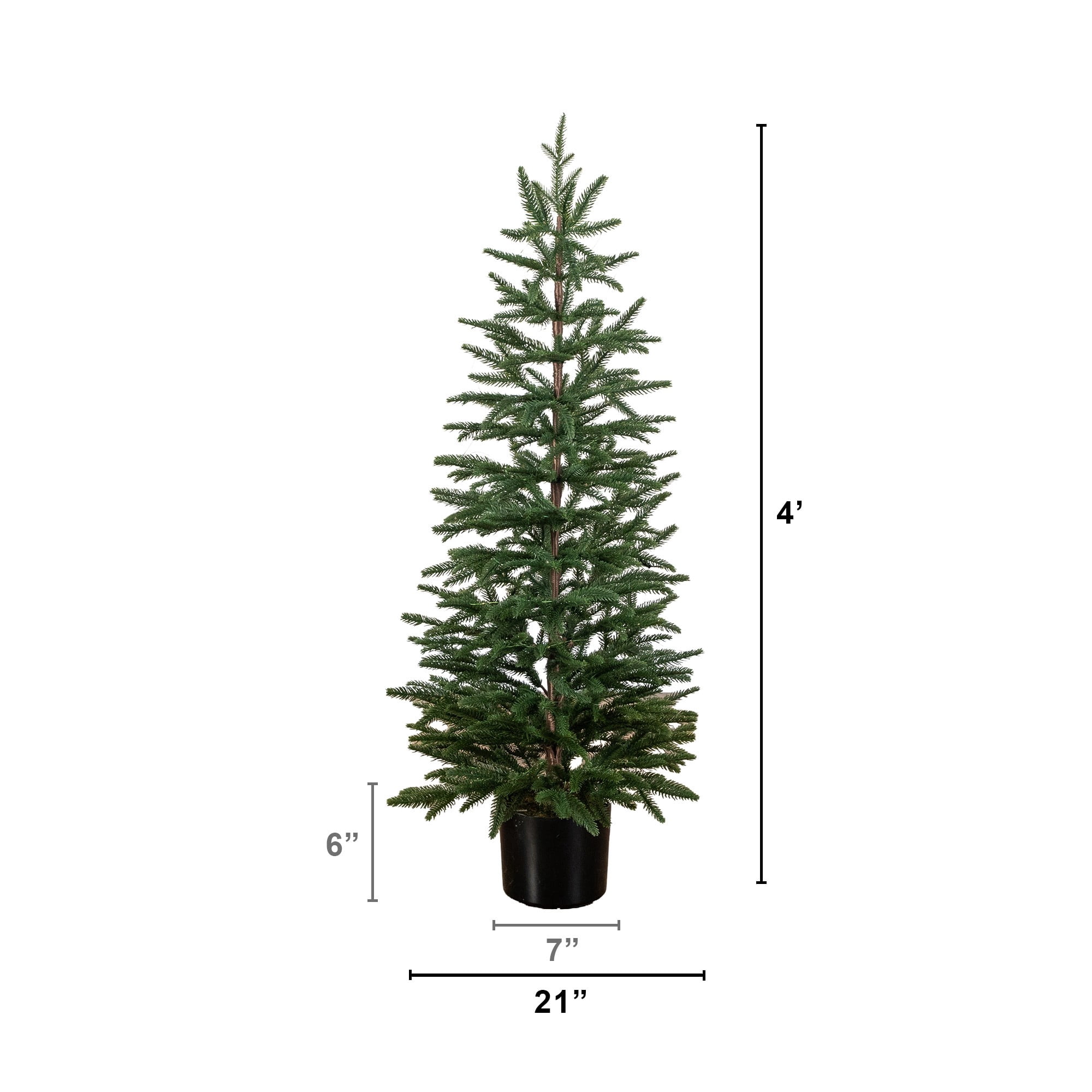 4ft. Pre-Lit Artificial Christmas Tree with 120 LED Lights