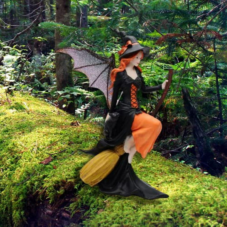 Comfy Hour Fairyland Collection 8” Dark Fairy Witch Riding On