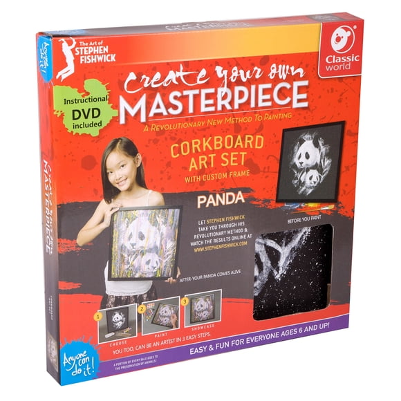 Set de arte en tablero de corcho Fishwick Panda #2