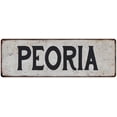 thumbnail image 1 of PEORIA Vintage Look Rustic Metal 6x18 Sign City State 206180041069, 1 of 1