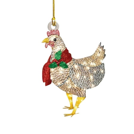 

Stairway Christmas Chicken Car Hanging Christmas Tree Hanging Decorating