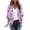 1-Hot Pink, variant on Women's Fashionable Floral Print Puff Sleeve Kimono Cardigan Loose Plus Size Chiffon Cover Up Casual Blouse Tops