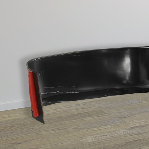 Uxcell Flexible Vinyl Baseboard Molding Trim, 4 Inch x 3 Feet Self-Adhesive Peel and Stick Molding Trim for Walls Floor, Black White