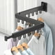 thumbnail image 4 of Tendedero Retráctil Plegable para Ropa, Montaje en Pared, para Interiores y Exteriores, Triple Pliegue, con Anilla de Aluminio de 18 Pulgadas, A, 4 of 5