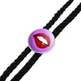 thumbnail image 2 of Seductive Luscious Bite Biting Lip Western Southwest Cowboy Necktie Bow Bolo Tie, 2 of 3