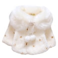 thumbnail image 1 of Abrigo de algodón con cuello peludo para otoño e invierno, abrigo cálido para niña, 1 of 5