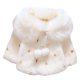 thumbnail image 1 of Abrigo de algodón con cuello peludo para otoño e invierno, abrigo cálido para niña, 1 of 5