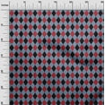 thumbnail image 2 of oneOone Polyester Lycra Grayish Blue Fabric Argyle Check Sewing Material Print Fabric By The Yard 56 Inch Wide, 2 of 4