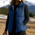 thumbnail image 5 of Yutgune Women's Puffer Vest Stand Collar Zip Up Sleeveless Jacket with Pockets Winter, 5 of 6