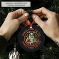 thumbnail image 2 of Krampus Christmas Ornament Please Stop Here Vintage Gothic Holiday Tree Decor, 2 of 4