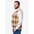 thumbnail image 3 of KingSize Men's Big & Tall V-Neck Argyle Sweater Vest, 3 of 4