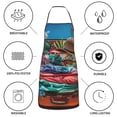 thumbnail image 6 of Disketp Tropical Vacation Essentials Kitchen Apron with adjustable Aprons for Women with Pockets Cooking Powder Pink Apron, 6 of 7