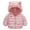 Pink, variant on Tiijoy Toddler Boys Windproof Puffer Coat Dinosaur Warm Zip Up Jacket Outerwear, Sizes 3-4