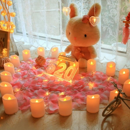 HEMOTON  Flameless Candle LED Electronic Light String Candles