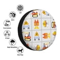 thumbnail image 4 of Susaid Construction Equipments Worker Print Tire Covers,Waterproof Anti-UV Snow Sun Rain Tire Covers for RV,Truck, SUV, Trailer, Camper-14 inch, 4 of 6