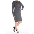 thumbnail image 2 of bar III Womens Metallic Sweater Dress, silver, Large, 2 of 3