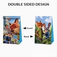 thumbnail image 2 of Zootopia gift bags, holiday birthday party supplies, candy bags, gift bags, kraft paper bags, 2 of 4