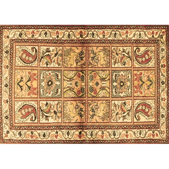 Ahgly Company Indoor Rectangle Persian Brown Traditional Area Rugs, 5' x 8'