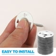 thumbnail image 4 of 1-1/8 Insulation Washers, 200 Set 28mm Metal Insulation Washers Foam Board Fasteners Perforated Plaster Washers with Screw Galvanized Steel for Foam Board Fixing Fastening Wall, 4 of 7