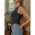 thumbnail image 4 of Crew Neck Tank Tops for Women Stretch Camisole Shirts, 4 of 5