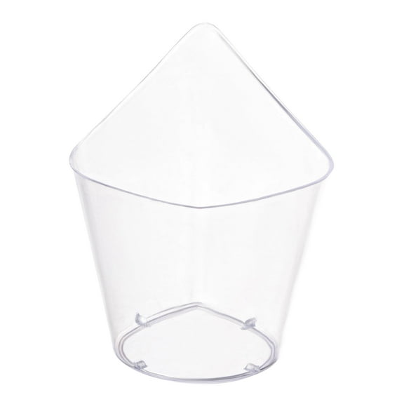 Smarty 3.5 oz. Clear Small Square Disposable Plastic Cups 288ct
