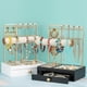 thumbnail image 3 of 2 Tiers Black Large Capacity Storage Bracelet for Jewelry Storage, 3 of 5