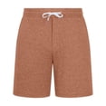 thumbnail image 4 of Mens Lounge Shorts Summer Elastic Waist Drawstring Straight Leg Relaxed Fit Casual Shorts with Pockets, 4 of 6